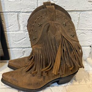 Dingo Fringe Cowboy Boots